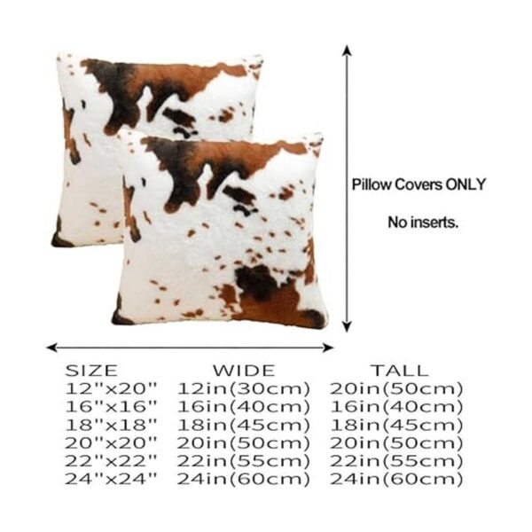 Fundas decorativas de piel de vaca fundas de almohada_2