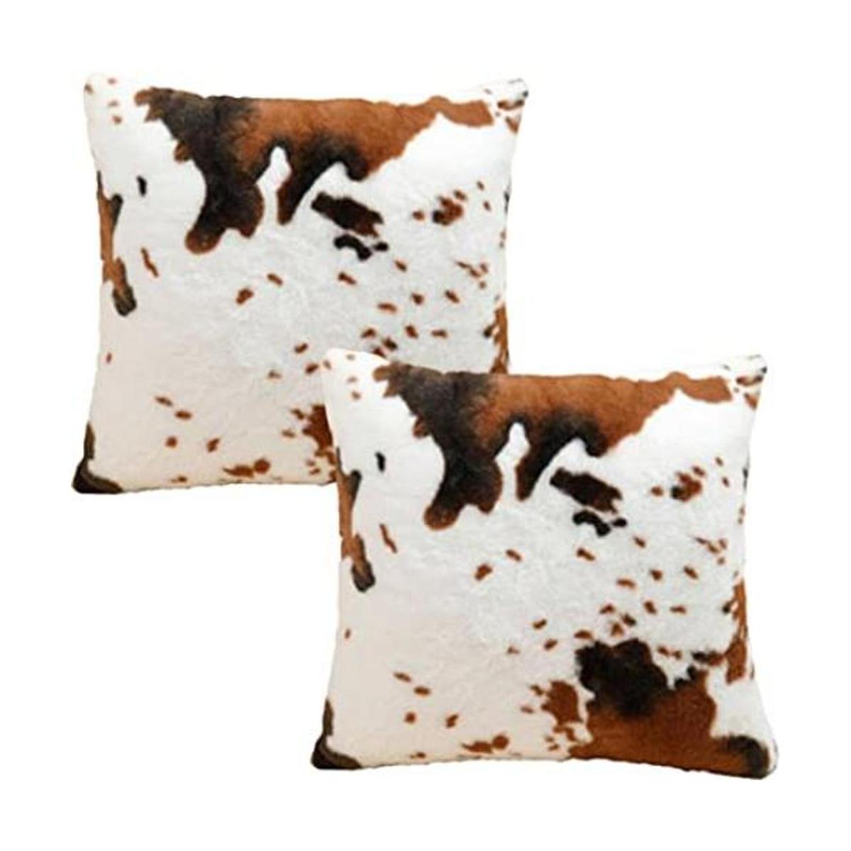 Fundas decorativas de piel de vaca fundas de almohada
