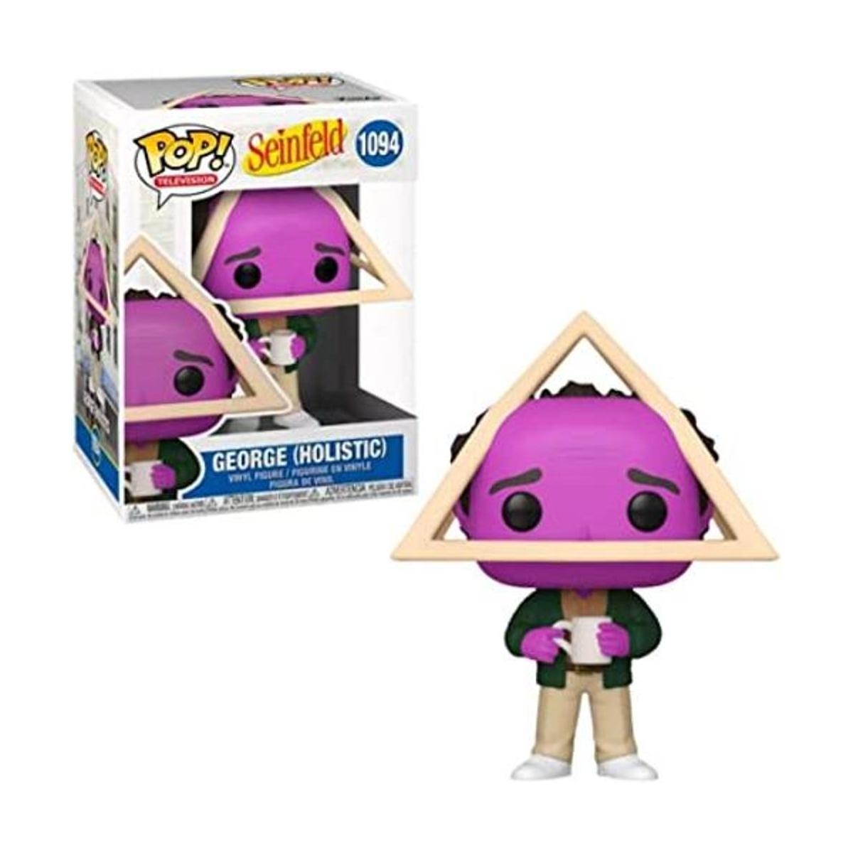 Funko POP TV Seinfeld Holistic George con cara púrpura