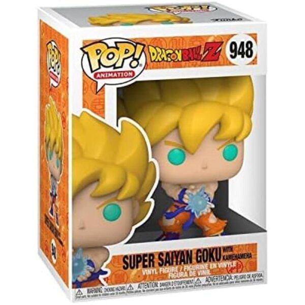 Funko Pop Figura animada multicolor de SS Goku con onda_2