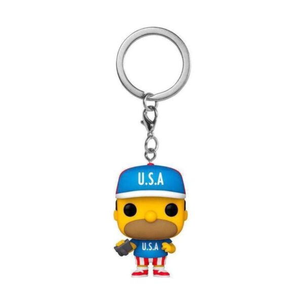 Funko Pop Llavero Simpsons USA Homer_1