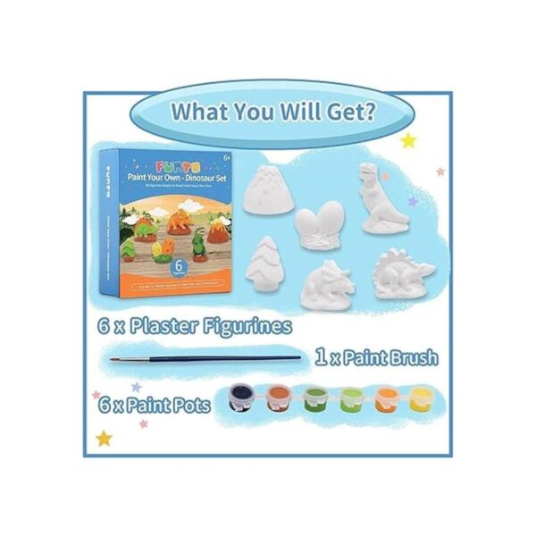 Funto Paint Your Own Dinosaurs Kit de pintura de_2