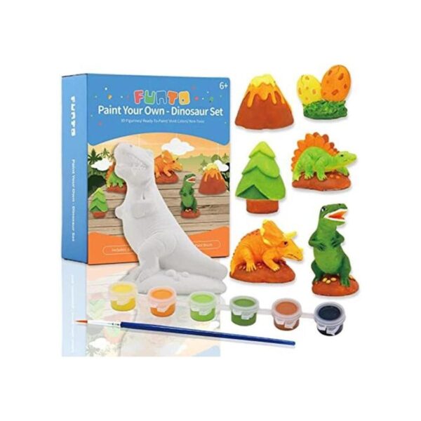 Funto Paint Your Own Dinosaurs Kit de pintura de_1