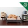 Furhaven MidCentury Modern Elevated Pet Bed Frames for