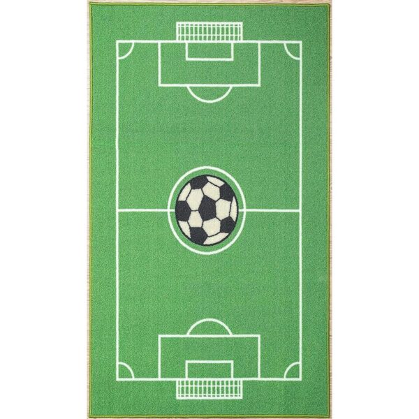 Furnish My Place 685 Alfombra de fútbol sólida para área_1