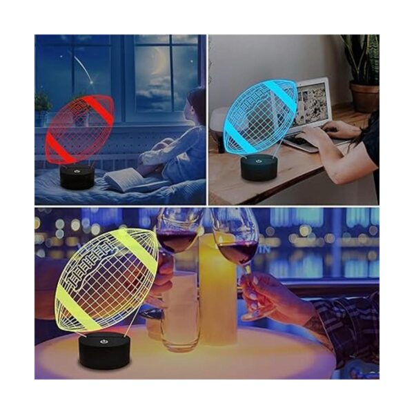 Fútbol 3D luz de la noche lámpara de ilusión 3D de fútbol_6