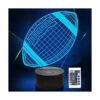 Fútbol 3D luz de la noche lámpara de ilusión 3D de fútbol_1