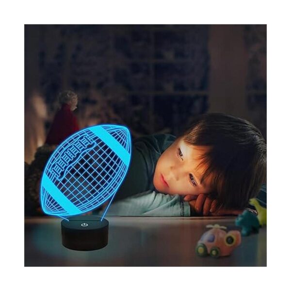 Fútbol 3D luz de la noche lámpara de ilusión 3D de fútbol_4
