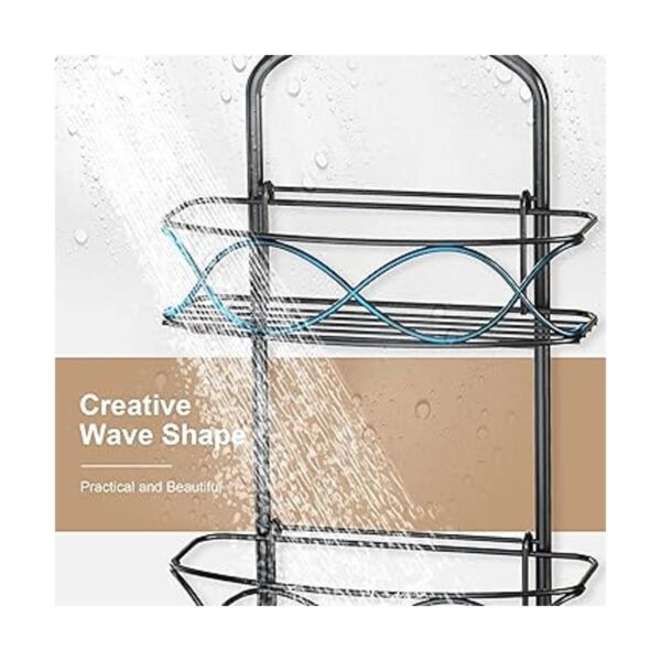GAOKASE Organizador de baño grande de metal a prueba de_6