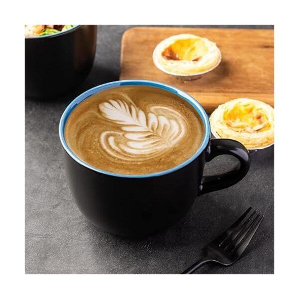 GBhome Tazas de sopa gigantes con asas juego de 4 tazas