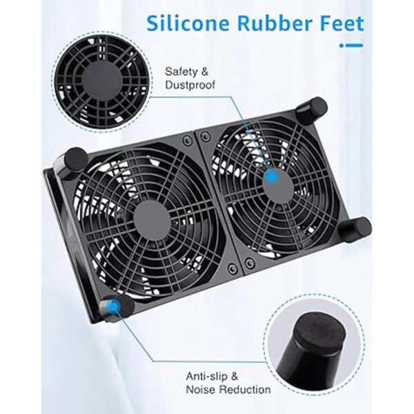 GDSTIME Ventiladores USB duales de 4.724 in y 5 V_3