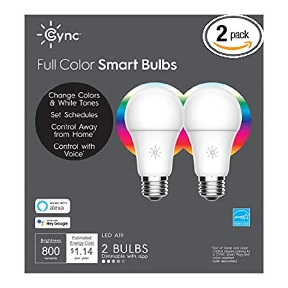 GE CYNC Bombillas LED inteligentes habilitadas para