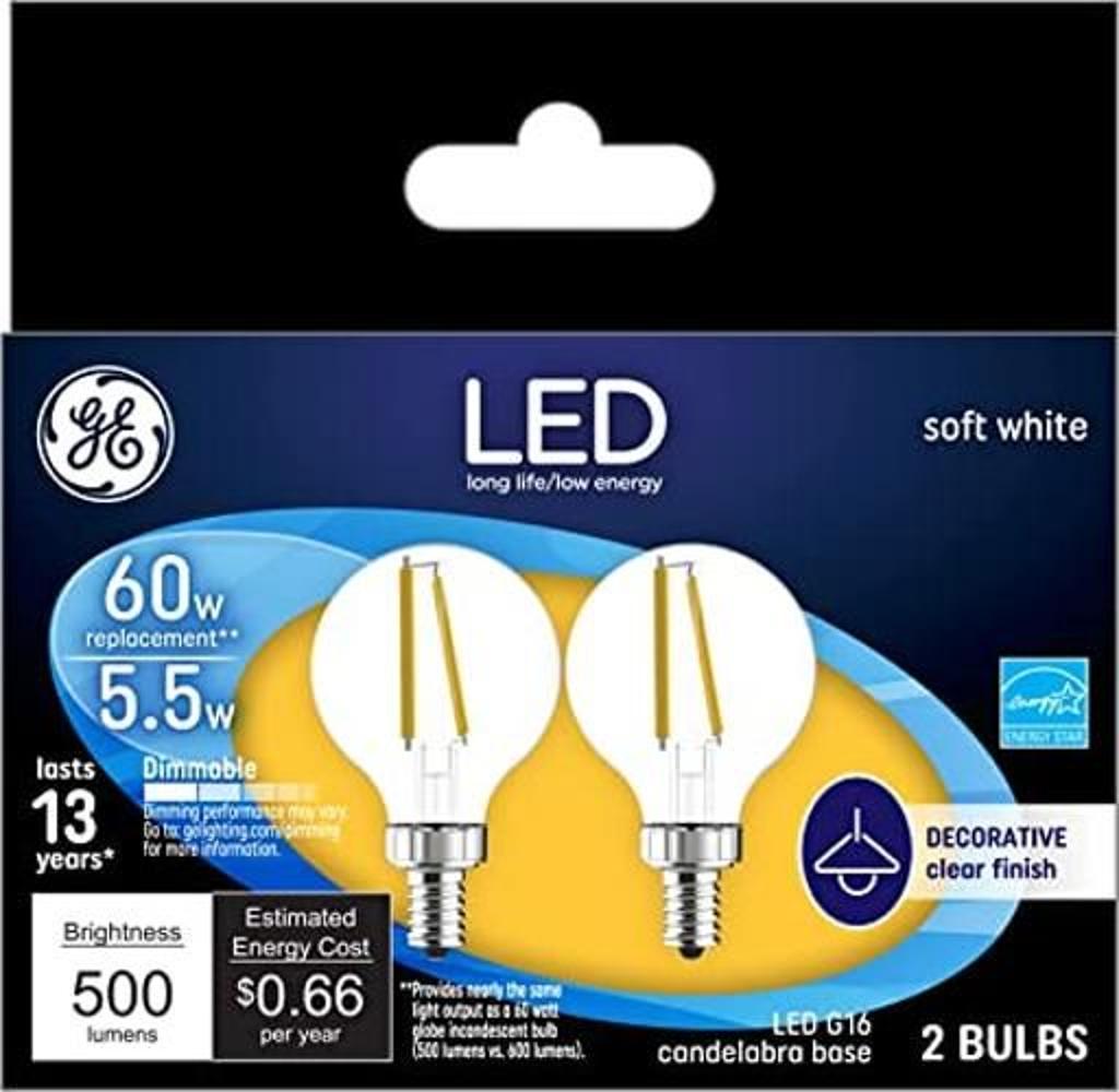 GE Lighting 24547 Bombilla de acabado transparente