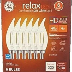 GE Relax Bombilla LED de repuesto de 40 W de luz blanca_1