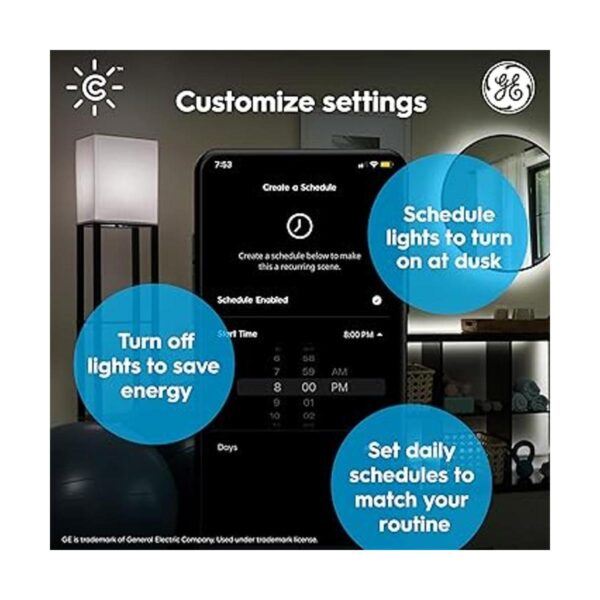 GE Lighting Cync Bombillas LED inteligentes A19 con_3