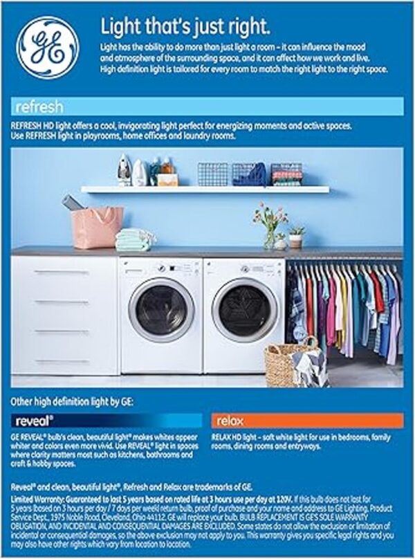 GE Refresh Bombillas LED de 10 vatios equivalente a 60_3