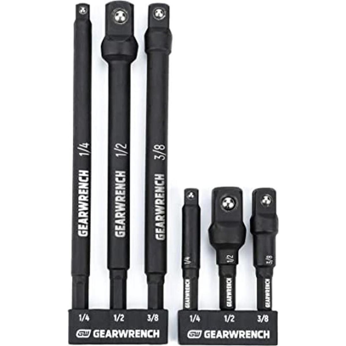GEARWRENCH 6 extensiones de enchufe de impacto de vástago