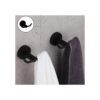 GERZ Gancho de baño negro mate SUS 304 de acero inoxidable_5