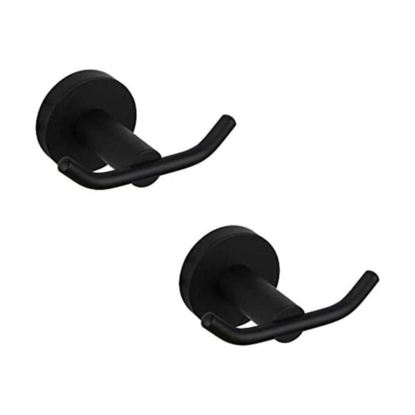 GERZ Gancho de baño negro mate SUS 304 de acero inoxidable_1