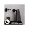 GERZ Gancho de baño negro mate SUS 304 de acero inoxidable_2