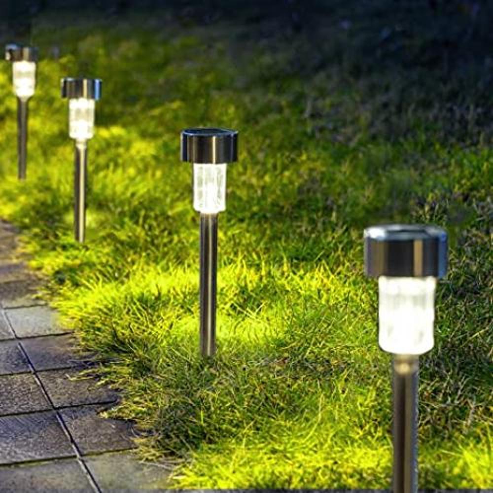 GIGALUMI Paquete de 12 luces de camino solares e