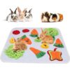 GINDOOR Rabbit Foraging Mat Interactive Feed Game for_1