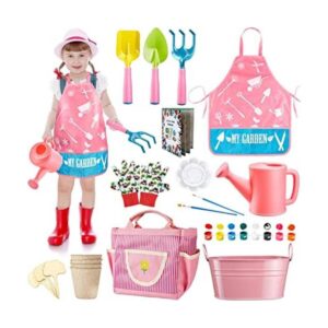 GINMIC Herramientas de jardinería para niños con guía de_1