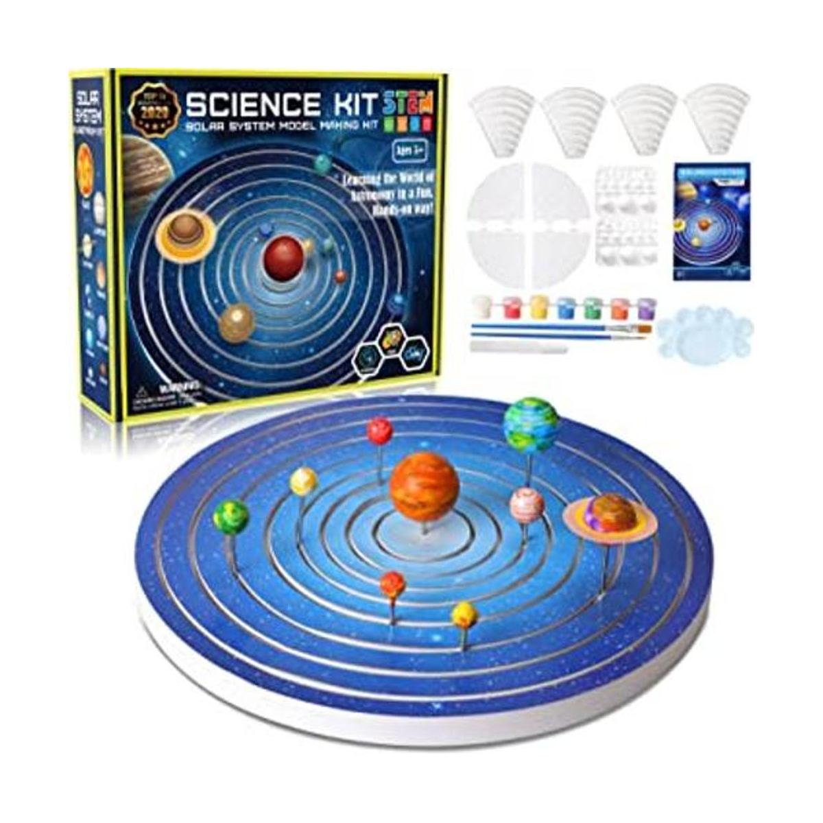 GPTOYS Sistema solar 3 en 1 de construcción y pintura