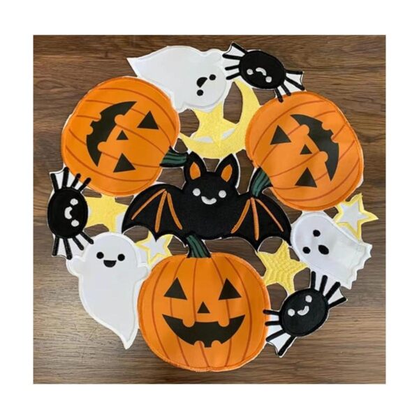GRANDDECO Juego de 4 manteles individuales de otoño y