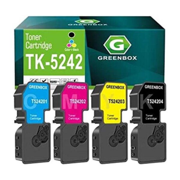 GREENBOX Cartucho de tóner compatible para TK5242 TK5242K_1