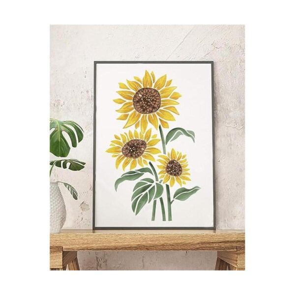 GSS Designs Plantilla de girasol 12 x 16 pulgadas_2