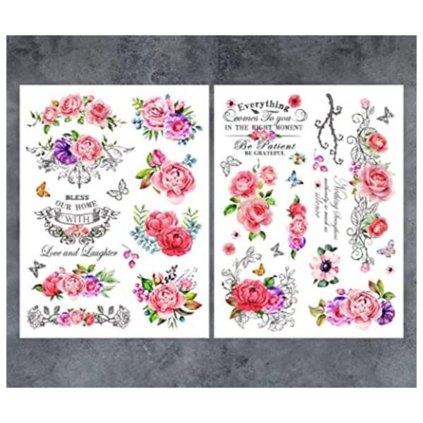 GSS Designs Rosas vintage para transferencia de muebles y_1