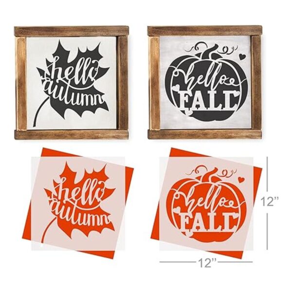GSS Designs Hello Fall Plantilla para pared diseño de_2