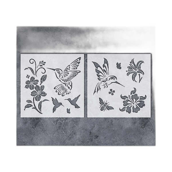 GSS Designs Plantillas de colibrí para pintar paquete de_1