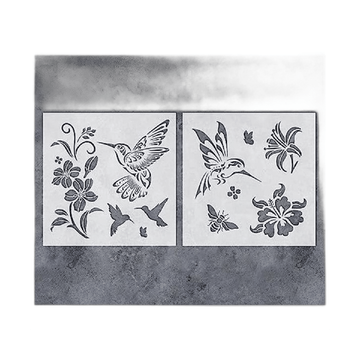 GSS Designs Plantillas de colibrí para pintar paquete de