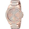 GUESS Reloj de cristal de acero inoxidable en tono oro_1