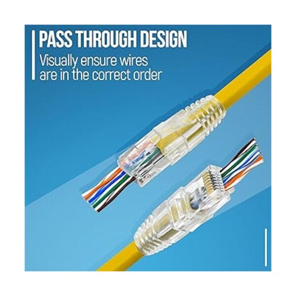 GTZ Conectores de paso RJ45 Cat6 y botas de alivio de_3