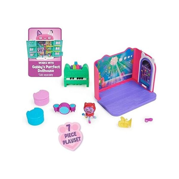Gabbys Dollhouse Groovy Music Room con figura de hierba_6