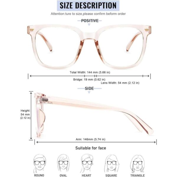 Gafas cuadradas de gran tamaño con bloqueo de luz azul_4