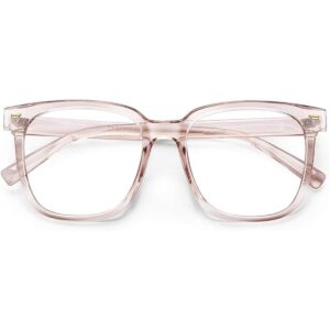 Gafas cuadradas de gran tamaño con bloqueo de luz azul_1