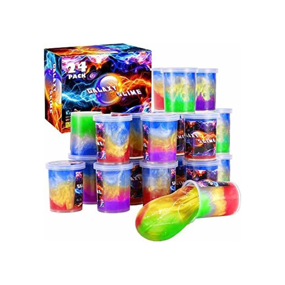 Galaxy Slime Paquete de 24 recuerdos de fiesta de limo