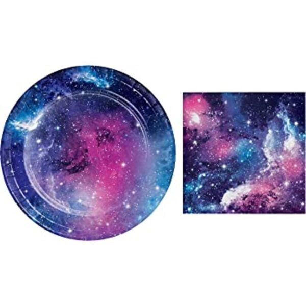 Galaxy Party Platos de postre 16 y servilletas de_1