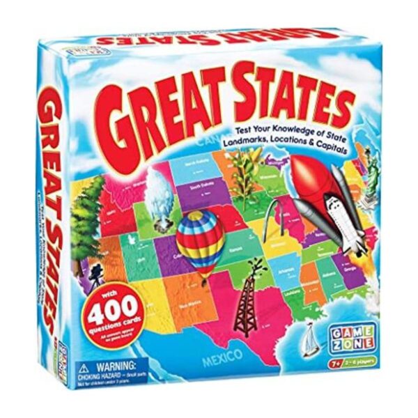 Game Zone Great States Geography Juego de mesa_1