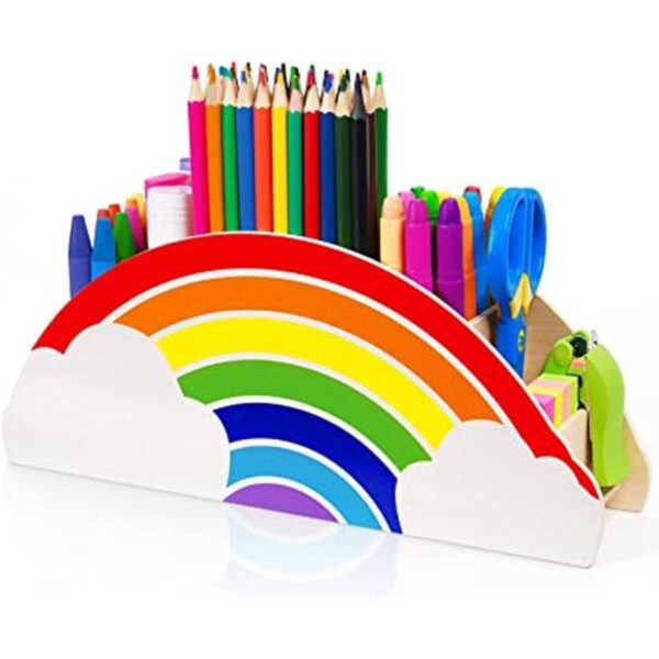 Gamenote Wooden Pen Holder Pencil Holders Rainbow_1