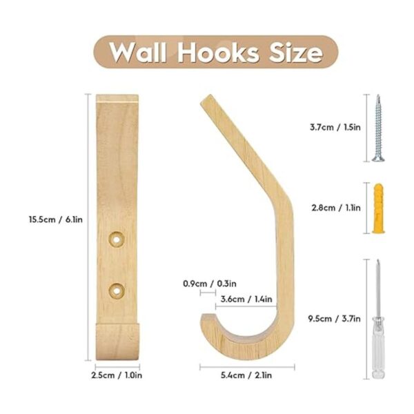 Ganchos de madera para colgar en la pared ganchos de