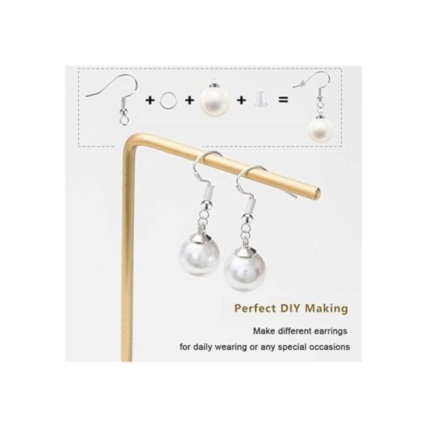 Ganchos para aretes de plata de ley 925 150 piezas75