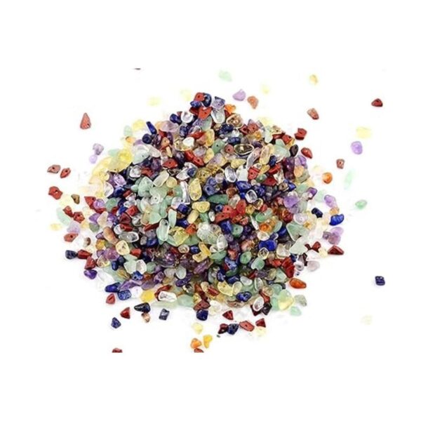 GangGangHao Piedra de chip natural de 7 chakras alrededor