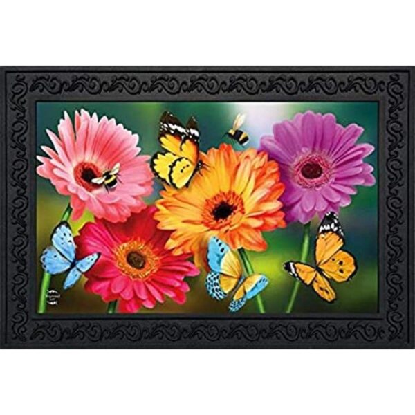 Garden Gerber Daisies Tapete de primavera para interiores_1