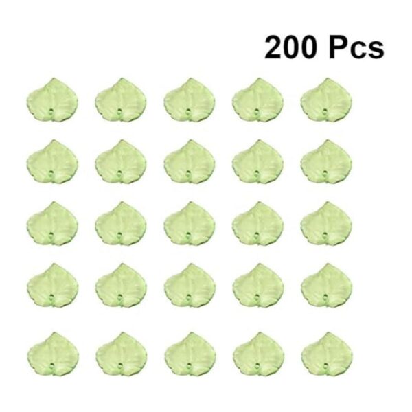 Garneck 200 colgantes de hojas acrílicas verdes