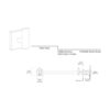 Gatco 4055MX Elevate Gancho para bata de baño color_5